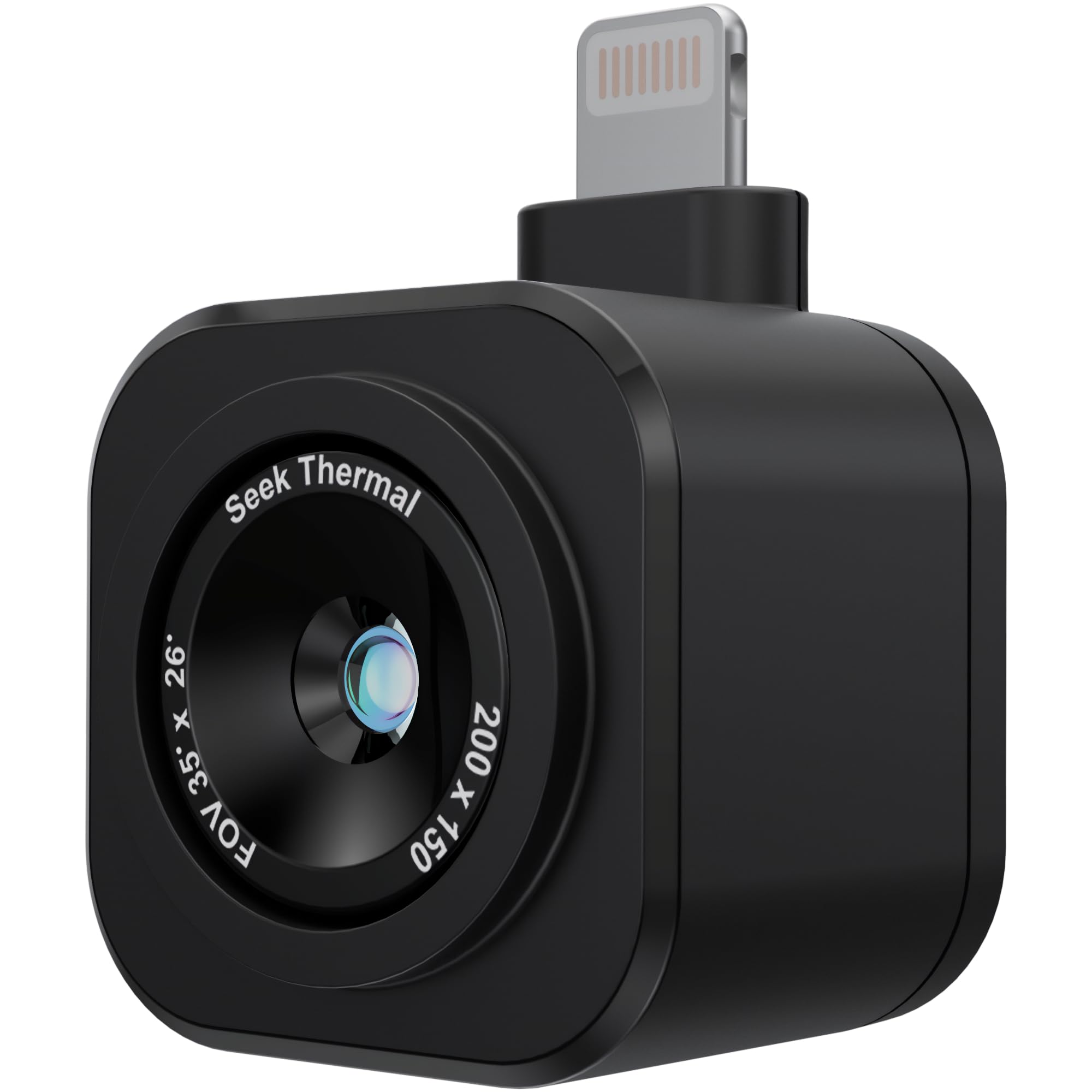 Seek Thermal Cámara termográfica Nano 200 para Apple iOS con conector Lightning, cámara termográfica, alta resolución 200 x 150, frecuencia de imagen de 25 Hz, rango de temperatura