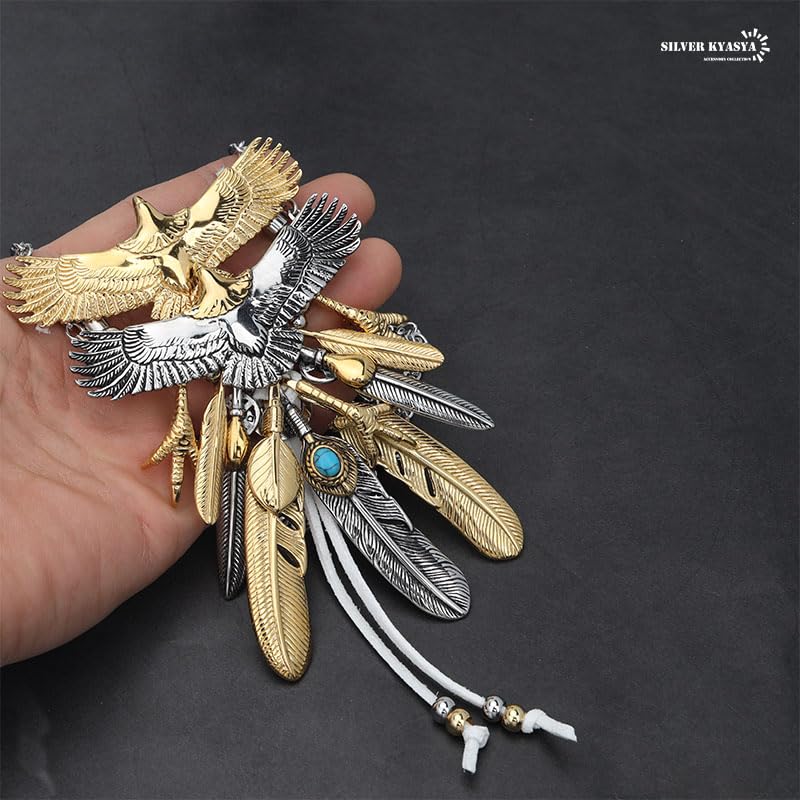 Amazon.co.jp: silver KYASYA: イーグル、フェザー
