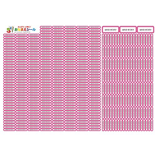 名前シール 耐水 3種類 482枚 防水 ノンアイロン 貼るだけ 算数セット 小さいサイズ 漢字 タグ ネームシール 保育園 幼稚園 小学校 入学セット (ライトピンク)