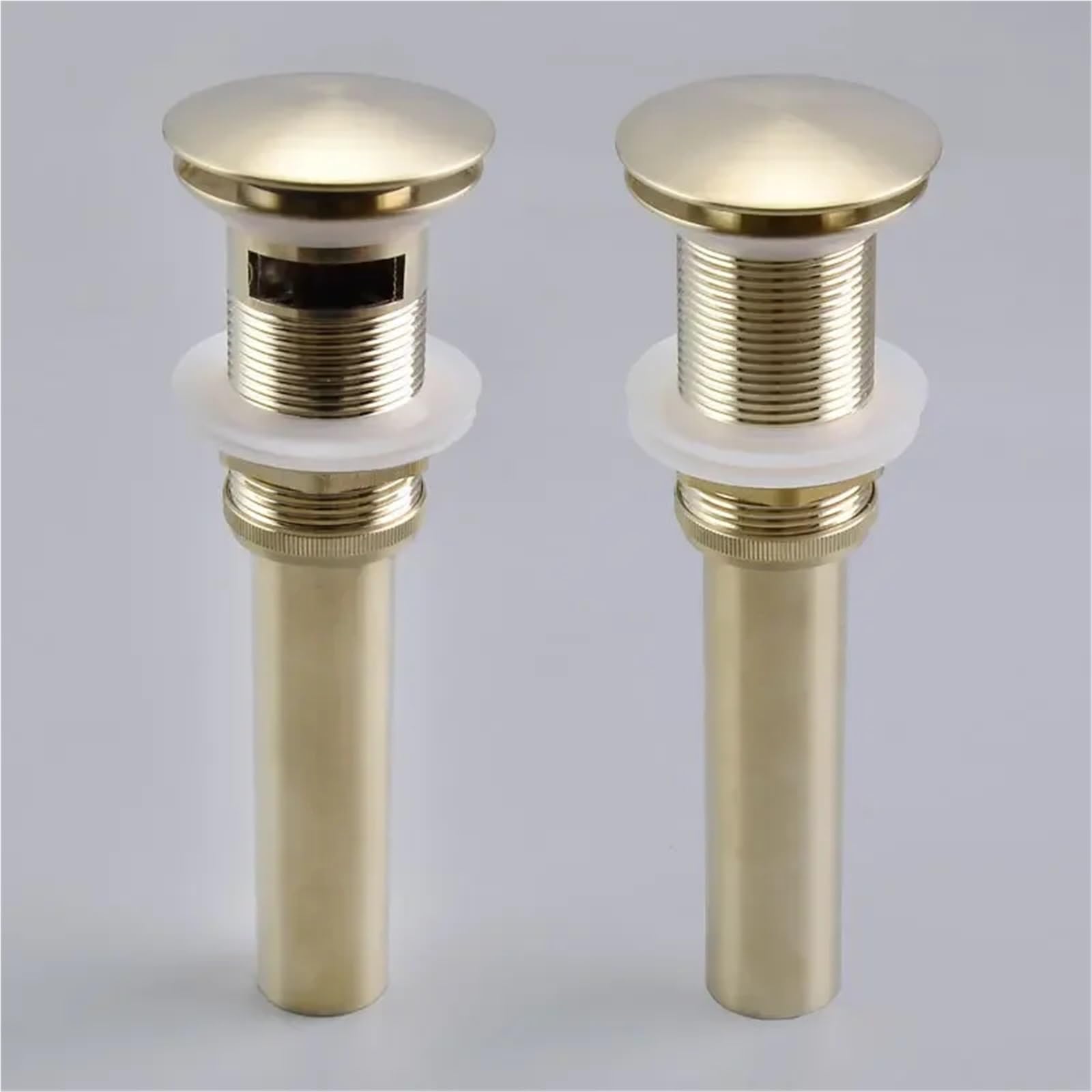 Pulsante di scarico pop-up Lavandino del bagno Scolapiatti Sifone Tappo Rubinetto for lavabo Accessorio Tubo for Nero Oro rosa per lavandini da bagno(Gold no overflow)