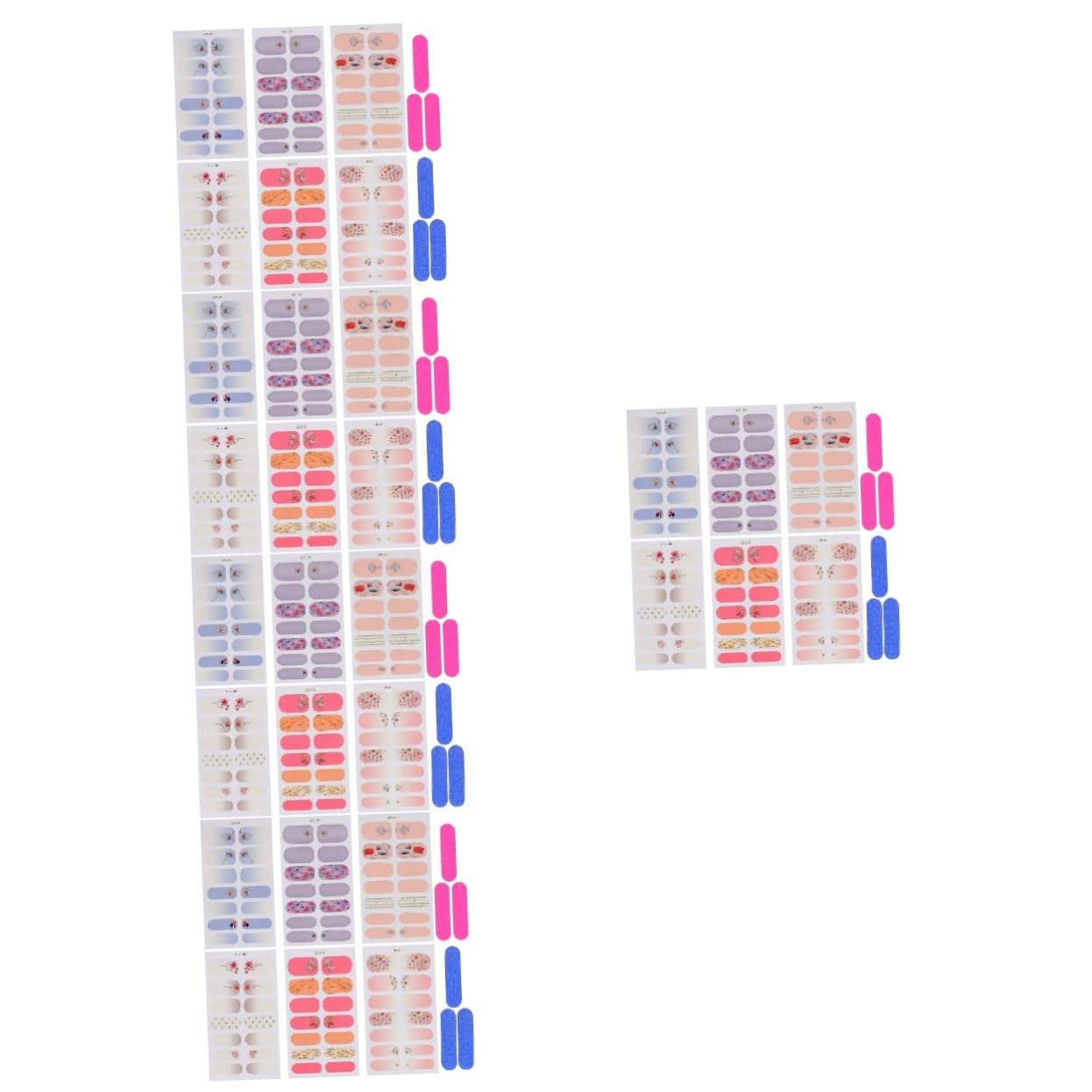 5 Set Adesivi Per Unghie Con Design Artificiale Set Per Decorazioni Nail Art Facili Applicare E Rimuovere Per Manicure E Pedicure Accessori Per Unghie Per Principianti E 6 Fogli*5