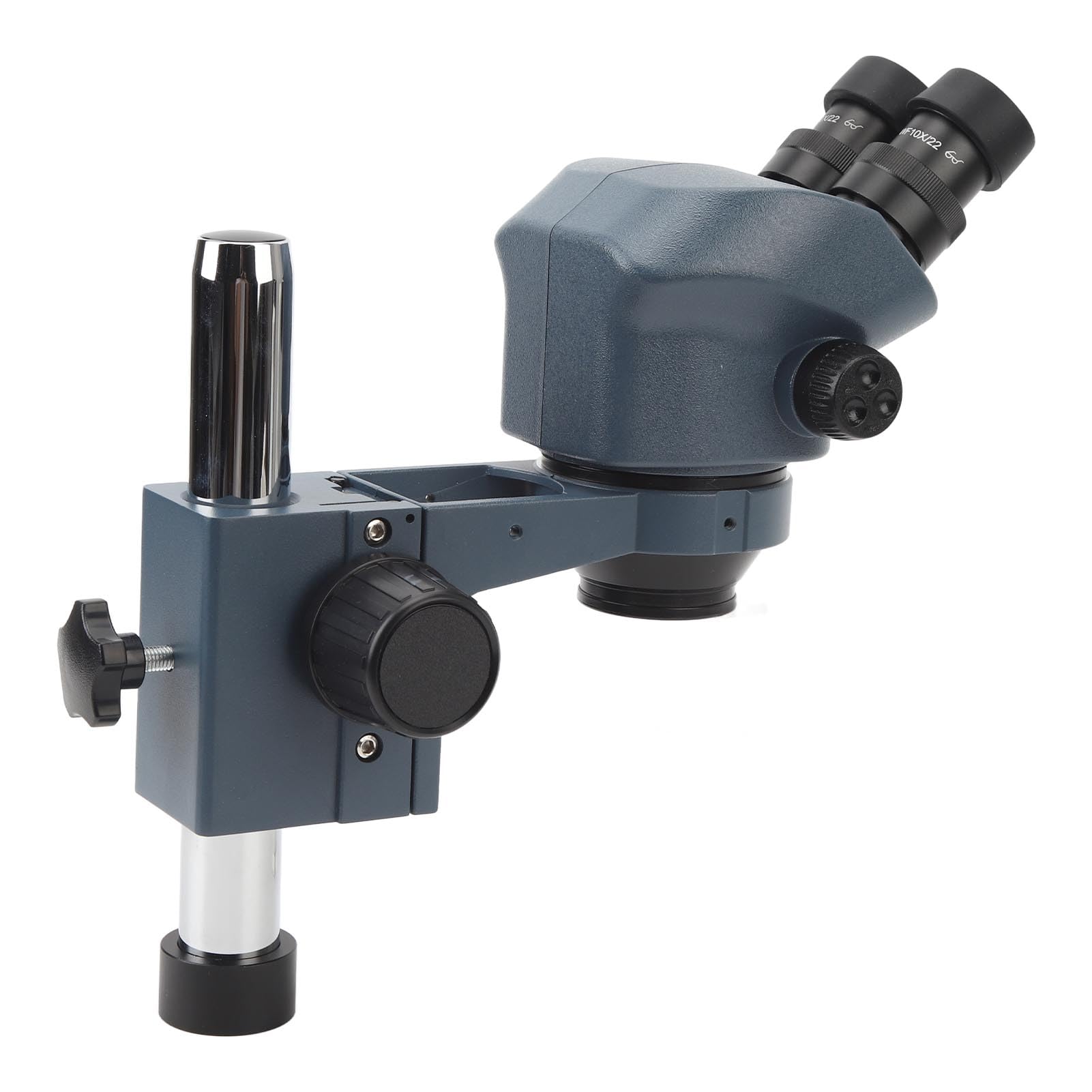 Cocoarm Microscopio Estéreo Trinocular, Microscopio Trinocular 7 50X con Cuerpo ABS, Zoom 0,7 5X, Ocular WF10x22, Distancia de Trabajo de 110 Mm, para Inspección, Mantenimiento, Reparación de Joyas