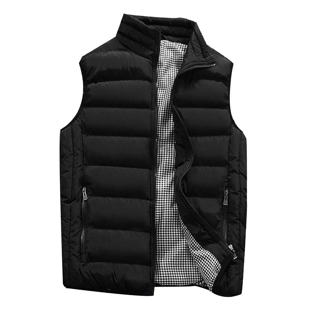 Smanicato Uomo Invernale Antivento Caldo Gilet Da Lavoro Giubbino Senza Maniche Cappotto Elegante Leggera Casual Corto Giubbotto Senza Cappuccio Trapuntato Taglie Forti Sportiva Piumino Imbottito