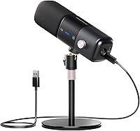 Vista 1 de NearStream AM25X Gen2 Micrófono de Condensador XLR/USB con Cancelación de Ruido/Control de Volumen/Entrada de Auriculares/Silencio, Micrófono