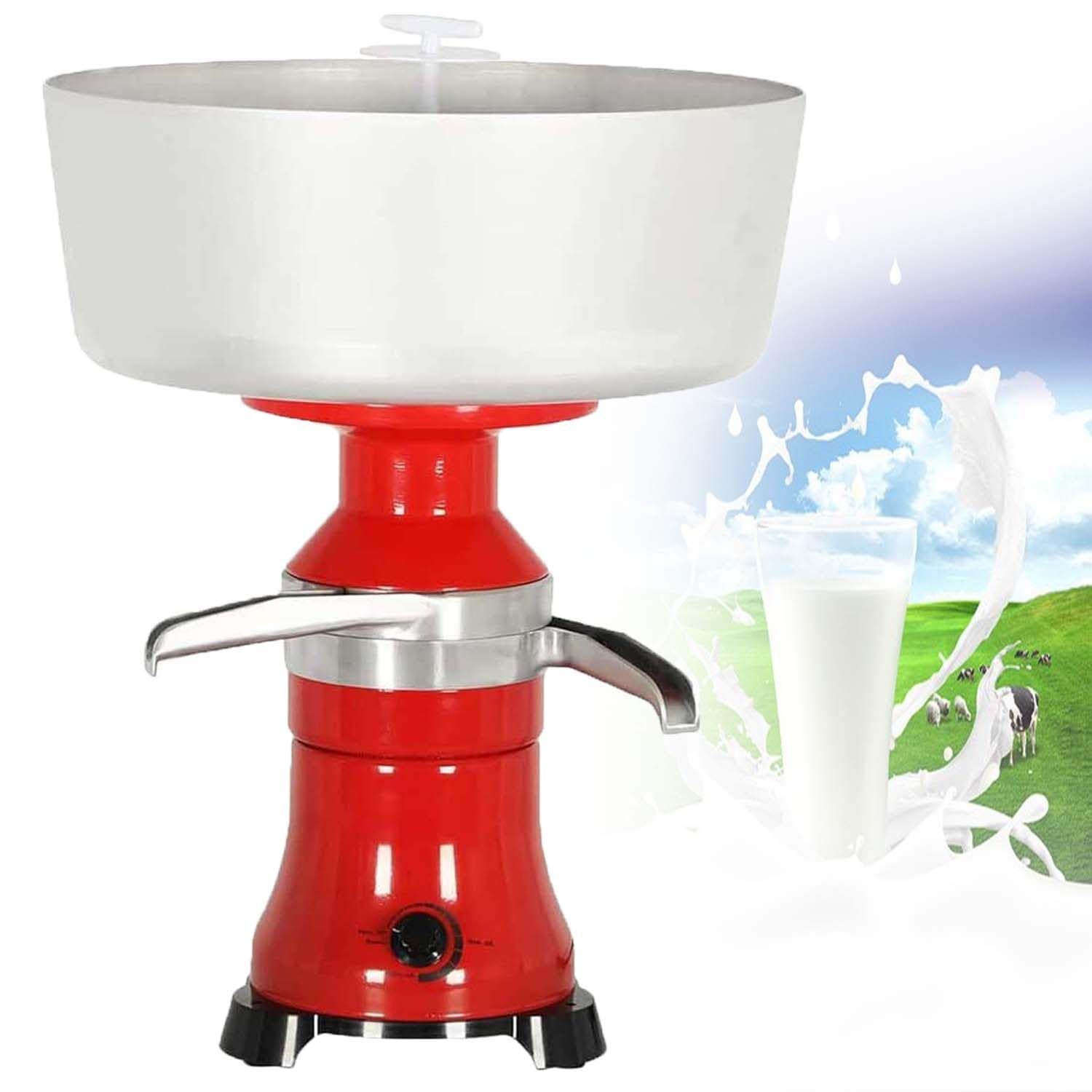 Milchzentrifuge,80 L/H Elektrischer Frischmilchseparator,12 L Milchseparator,Für Schafmilch,Ziegenmilch Oder Andere Milchprodukte