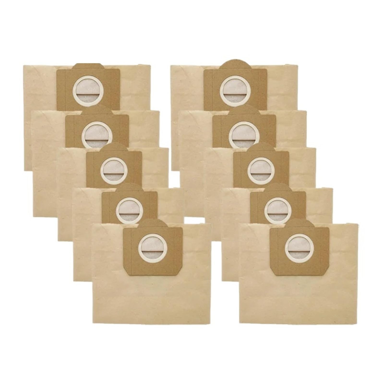 EEZII Paper Dust Bags，Compatible For Karcher，MV3 WD3 WD3200 WD3300 A2204 A2656 WD3.500P SE4001 SE4002，Compatible For Rowenta，RB88 RU100