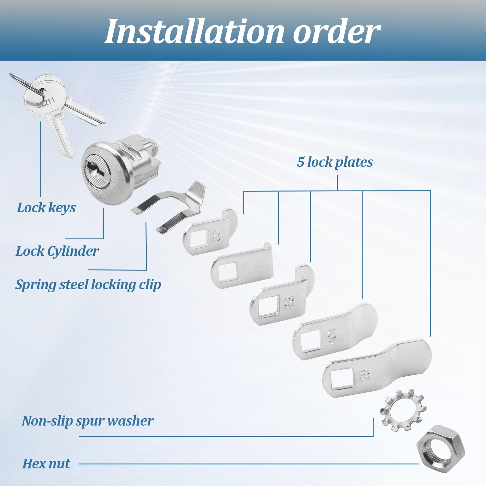 Amazon.com: VIDABTE Mailbox Lock Replacement for Almost All