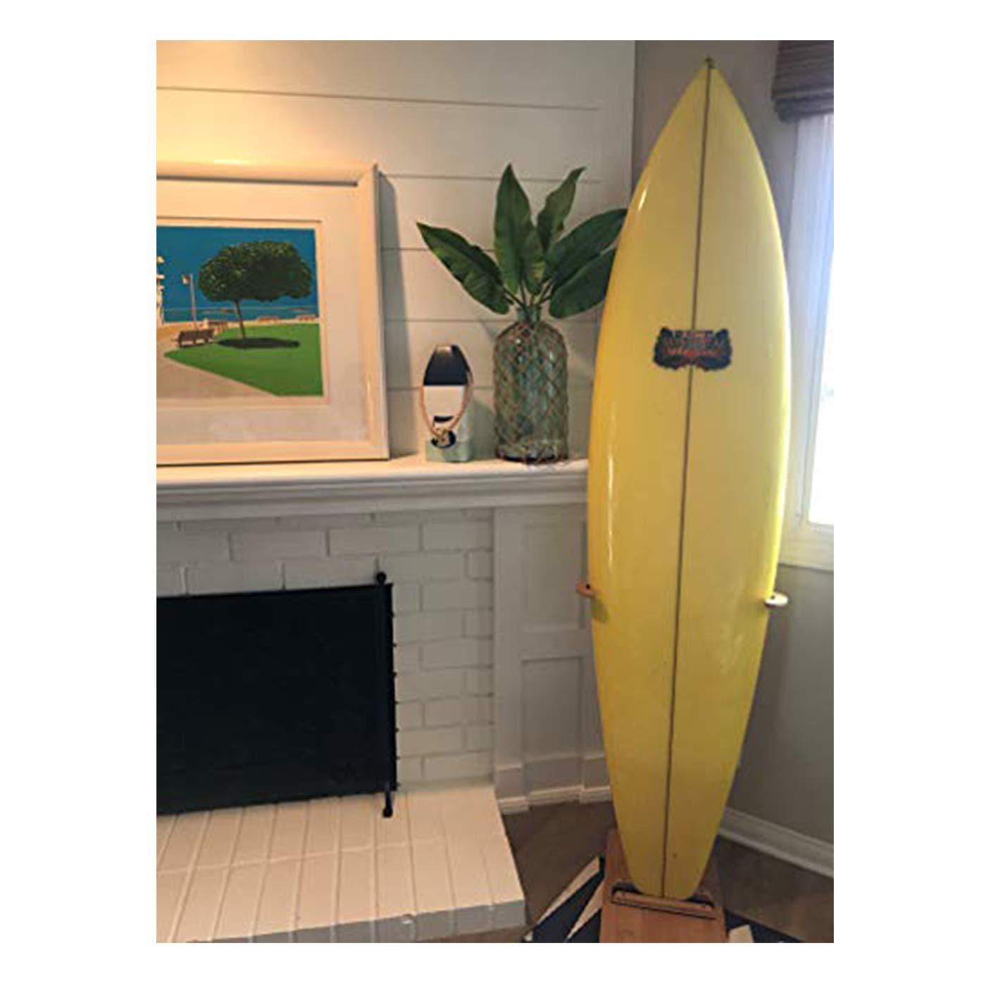 COR Surf Bamboo Surfboard Stand Premium Standing Rack to Display Your