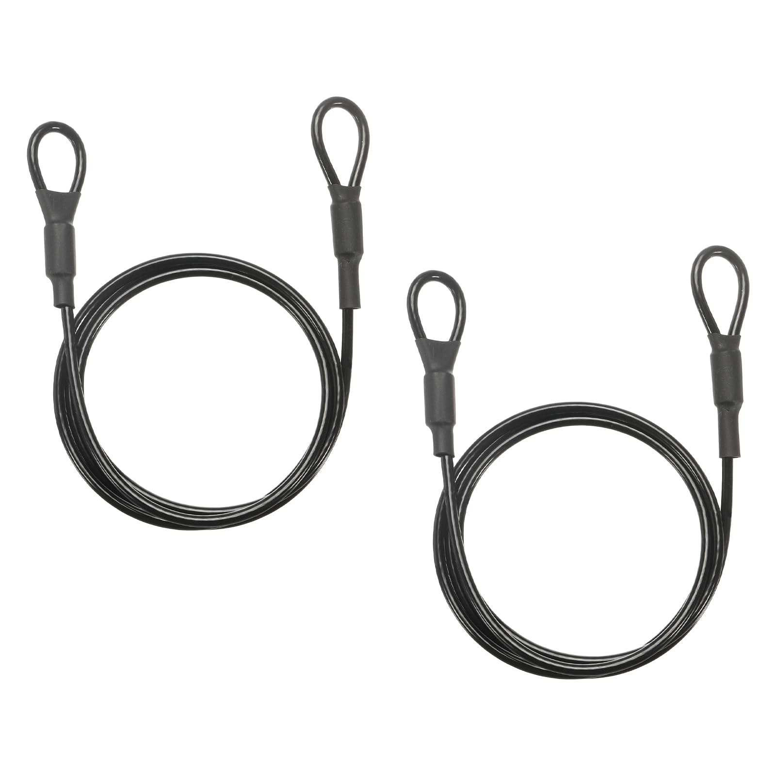 PATIKIL Security Cable Lock (3mm x 90cm, 3ft, Black)(2Pcs) — image 1
