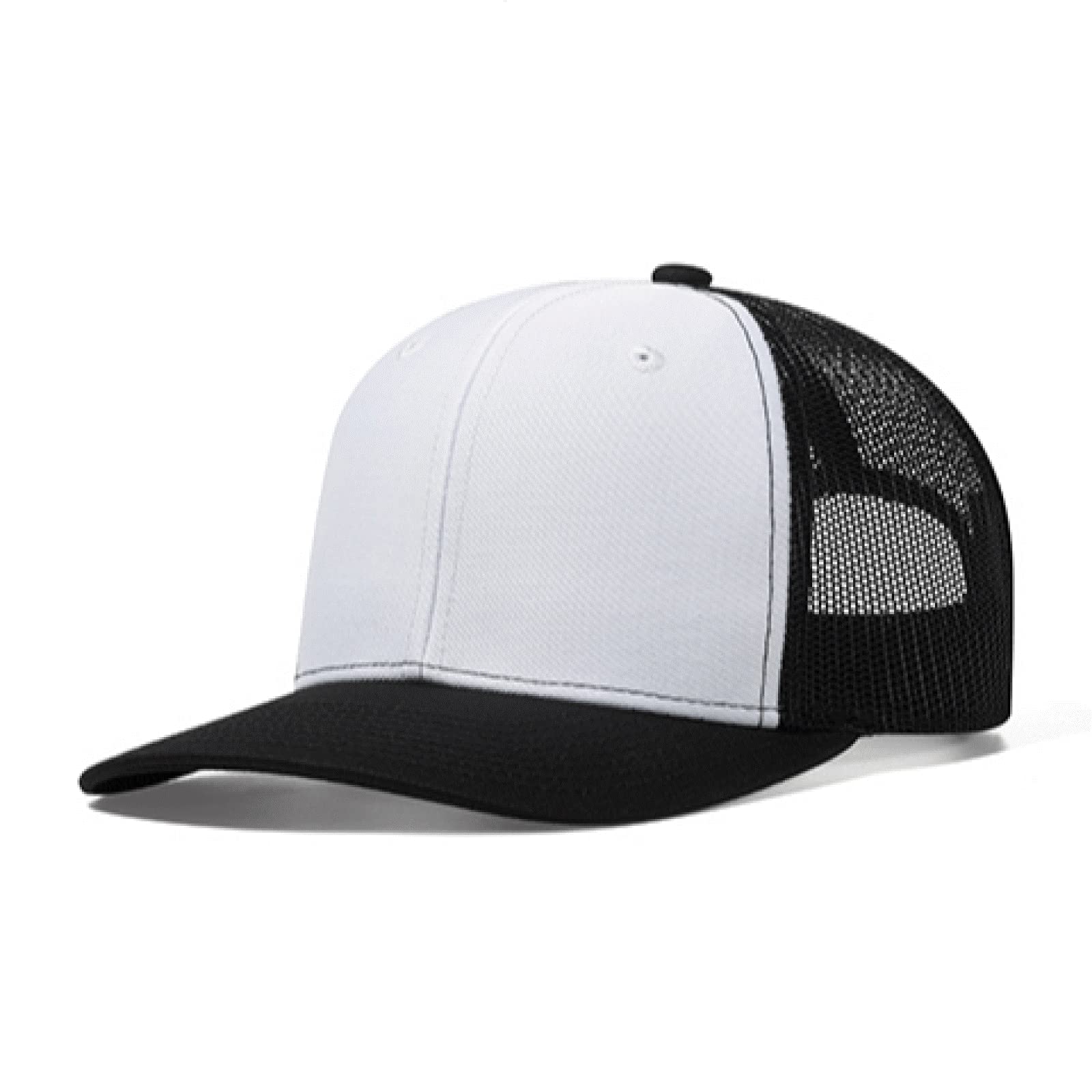 HaloHorus Trucker Hat for Men Women, Adjustable Athletics Baseball Cap for Running, Fishing, Hiking, Workout, P6-blackwhite-black, One Size