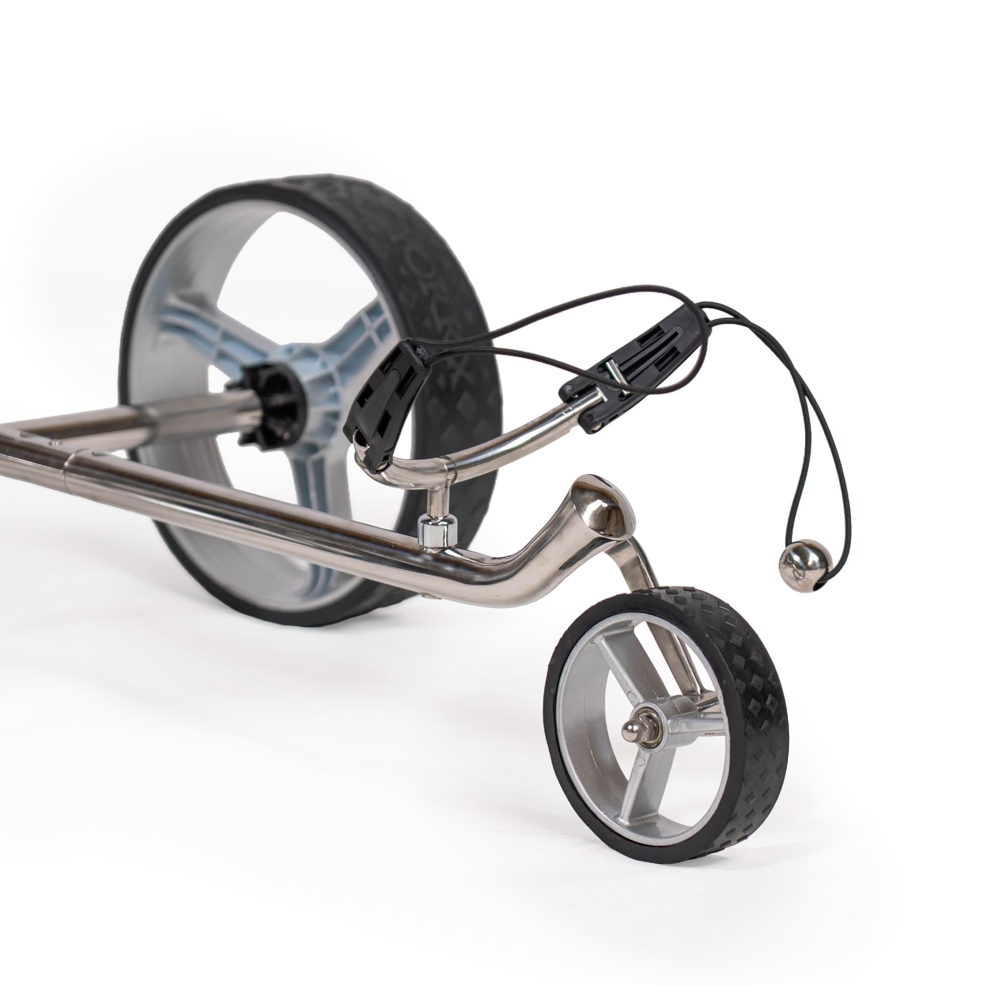 Slim Lion 4S Pro Edelstahl Golftrolley – Kompakter, platzsparender Premium Golfwagen mit Schnellspannsystem, optimaler Stabilität und umfangreicher Vollausstattung - TopTip