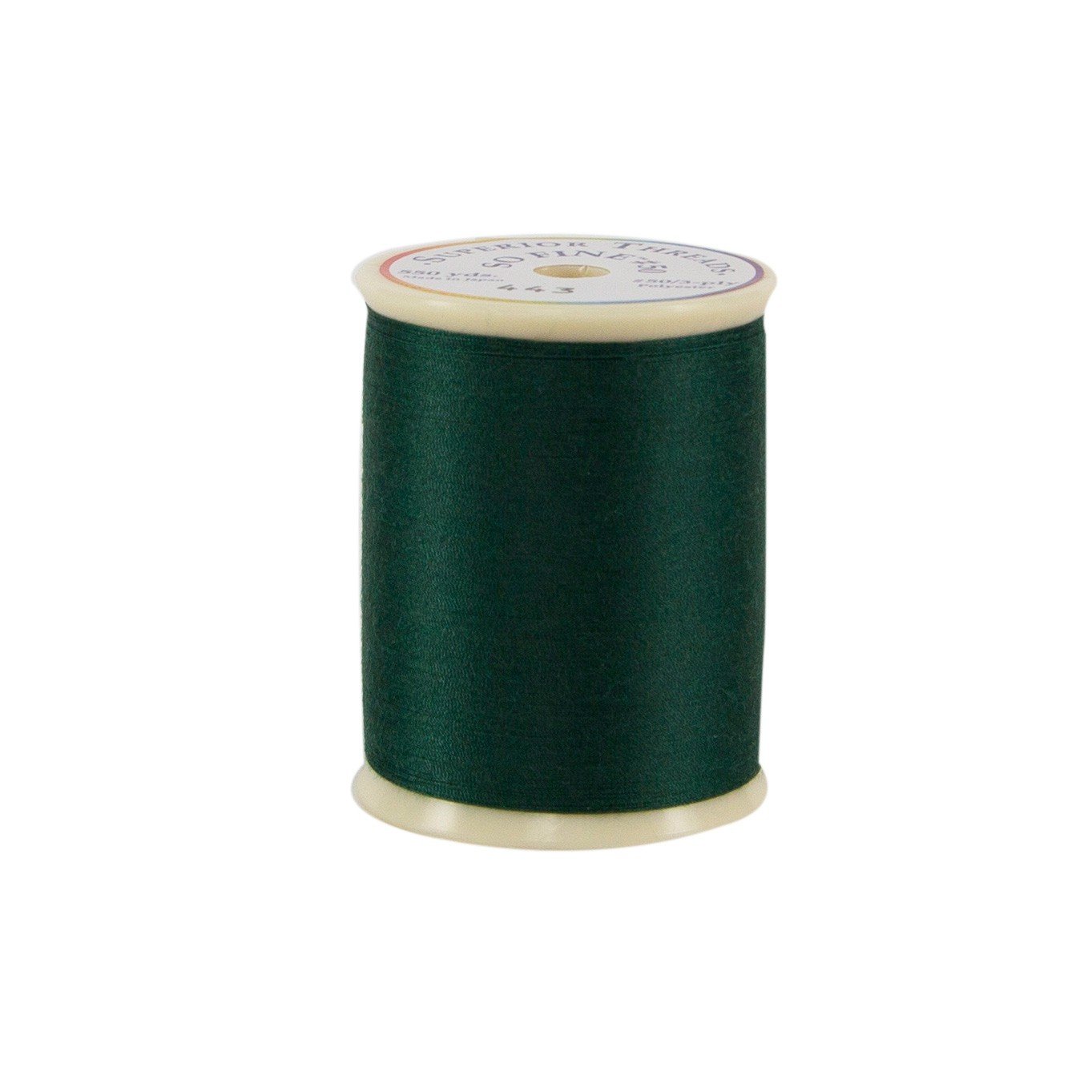 Superior Threads So Fine 3-Ply 50 Weight Polyester Sewing Thread Spool - 550 Yards (#443 Forest)