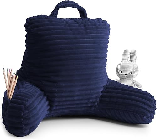Clara Clark Almohada de lectura para niños Almohada de espalda para sentarse en la cama, almohadas de cama de felpa para sentarse en la cama,