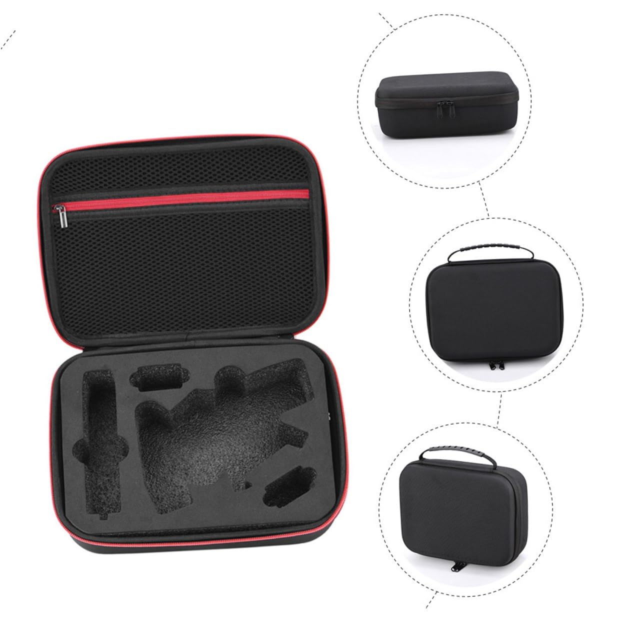Artibetter Bolsa Organizadora de Cables Profesional y Práctica de Nylon Compartimentos de Malla para Accesorios Electrónicos y Cargadores de Viaje