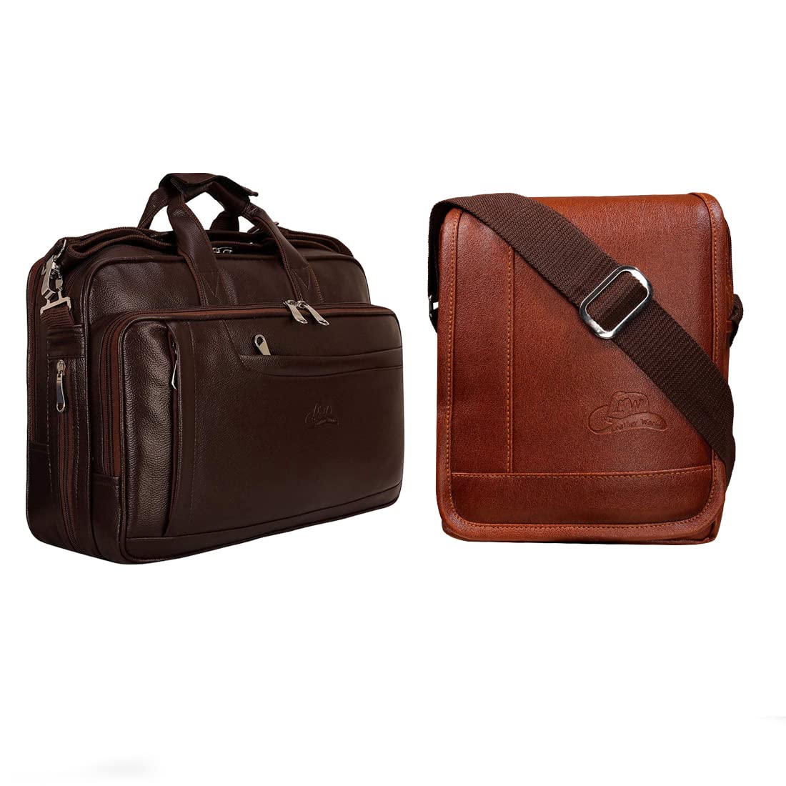 See full amazon price history chart for Leather World Combo Leather 15.6 Inch Brown Laptop Office Messenger Shoulder Bag And Sling Bag for Men and Women Leather World Combo Leather 15.6 Inch Brown Laptop Office Messenger Shoulder Bag And Sling Bag for Men and Women (B0BVFRHGYC) Amazon Price History, Amazon Price Tracker
