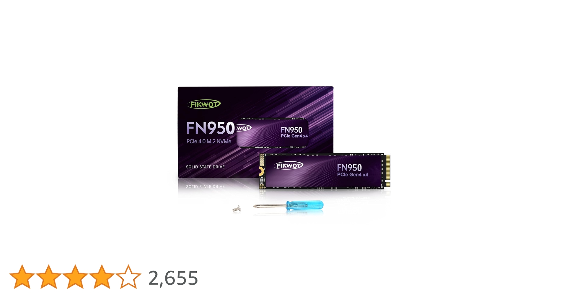 Amazon | Fikwot FN950 M.2 SSD 2TB PCIe Gen4.0 x4 M.2 2280