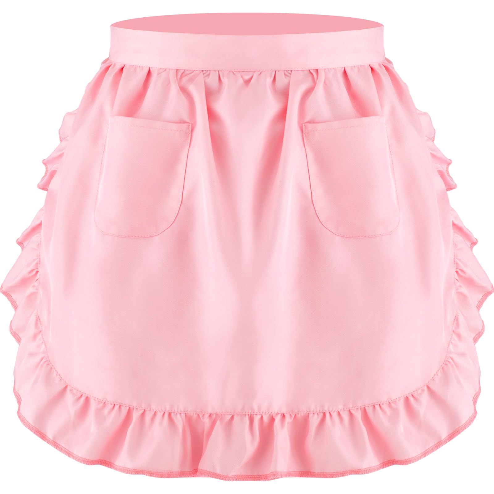 Geyoga Women's Waist Apron Cooking Apron Kitchen Waitress Apron Maid Apron Costume Apron