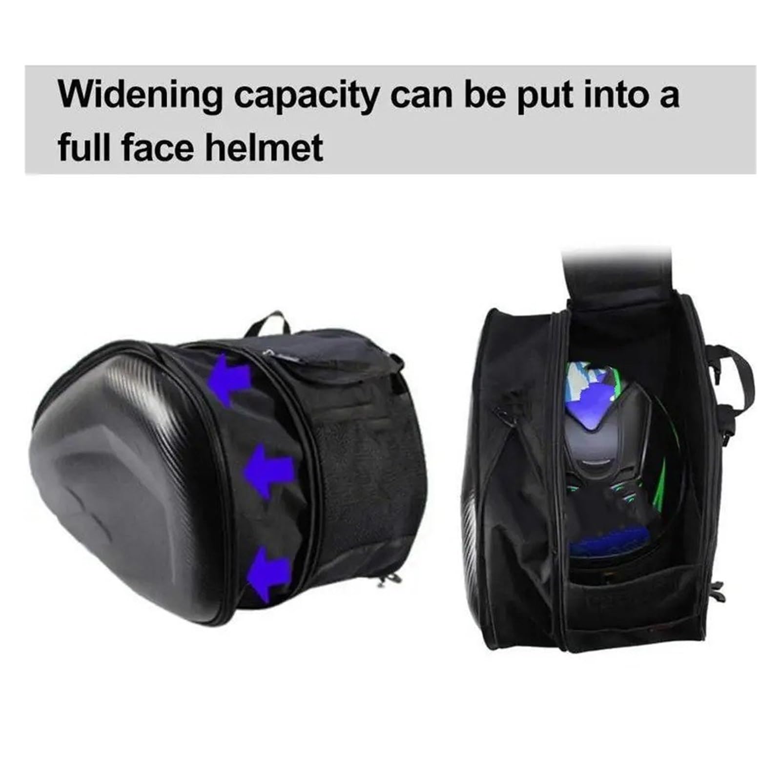 Borsa Moto Borsa Da Sella Impermeabile Per Moto/Borse Viaggio Per Equitazione Casco Laterale + Copertura Antipioggia 1 Paio Selle Moto Bagagli(Oxford and plastic)