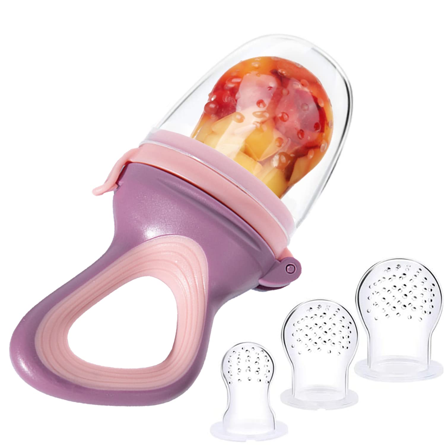 Baby Food Feeder Silicone Teething Pacifiers Fresh Fruit Feeder