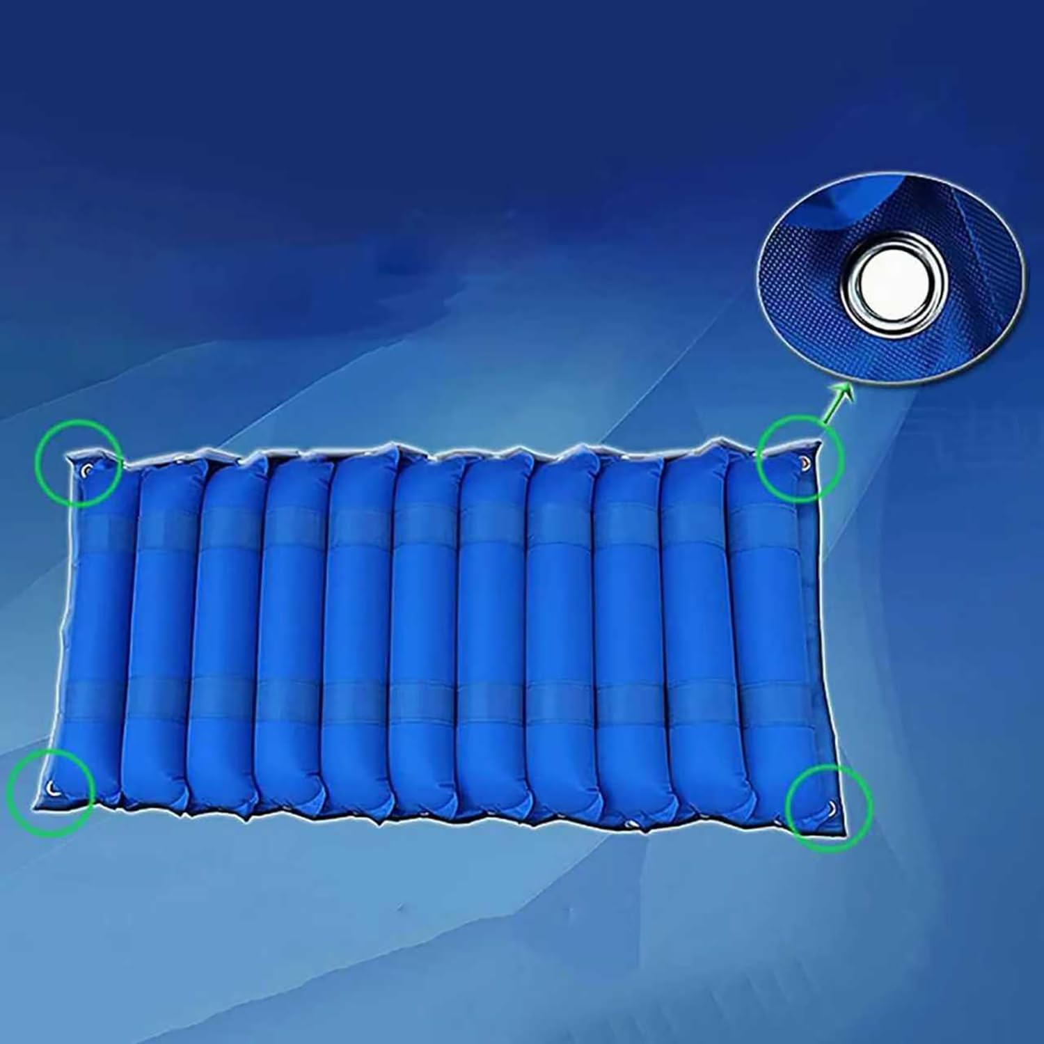 Cuscino antistress per sedia a rotelle, decubito, con pompa elettrica, 11 strisce di gas, in PVC, impermeabile, per sedia da ufficio