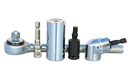 7mm-19mm Universal Socket Grip Ratchet Wrench Power Drill Adapter Turn The Screw Batch and Universal Joint of Pneumatic Wrench