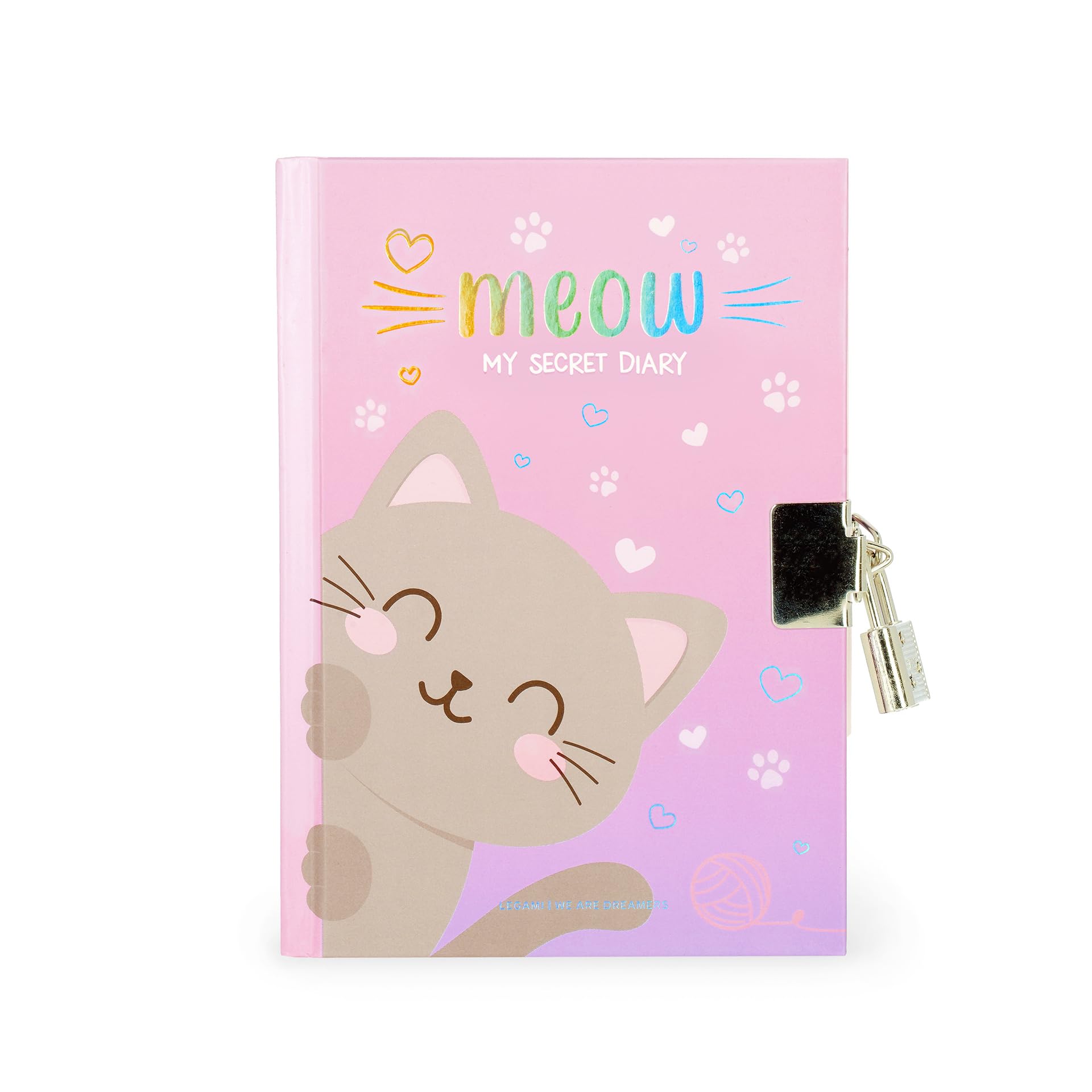 Legami Diario segreto con Lucchetto 328 Pagine 11x15,5 cm Tema Kitty