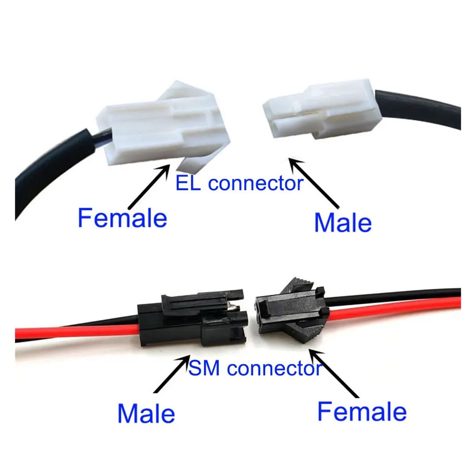 eufeifeiegds 2-teilige 68-mm-Dunstabzugshauben-LED-Lampe DC 12 V 1,5 W Küchenherd-Lichtlampe Schrankschrank-Schrank-Lichtenergie(White 6000K,With SM Connector)