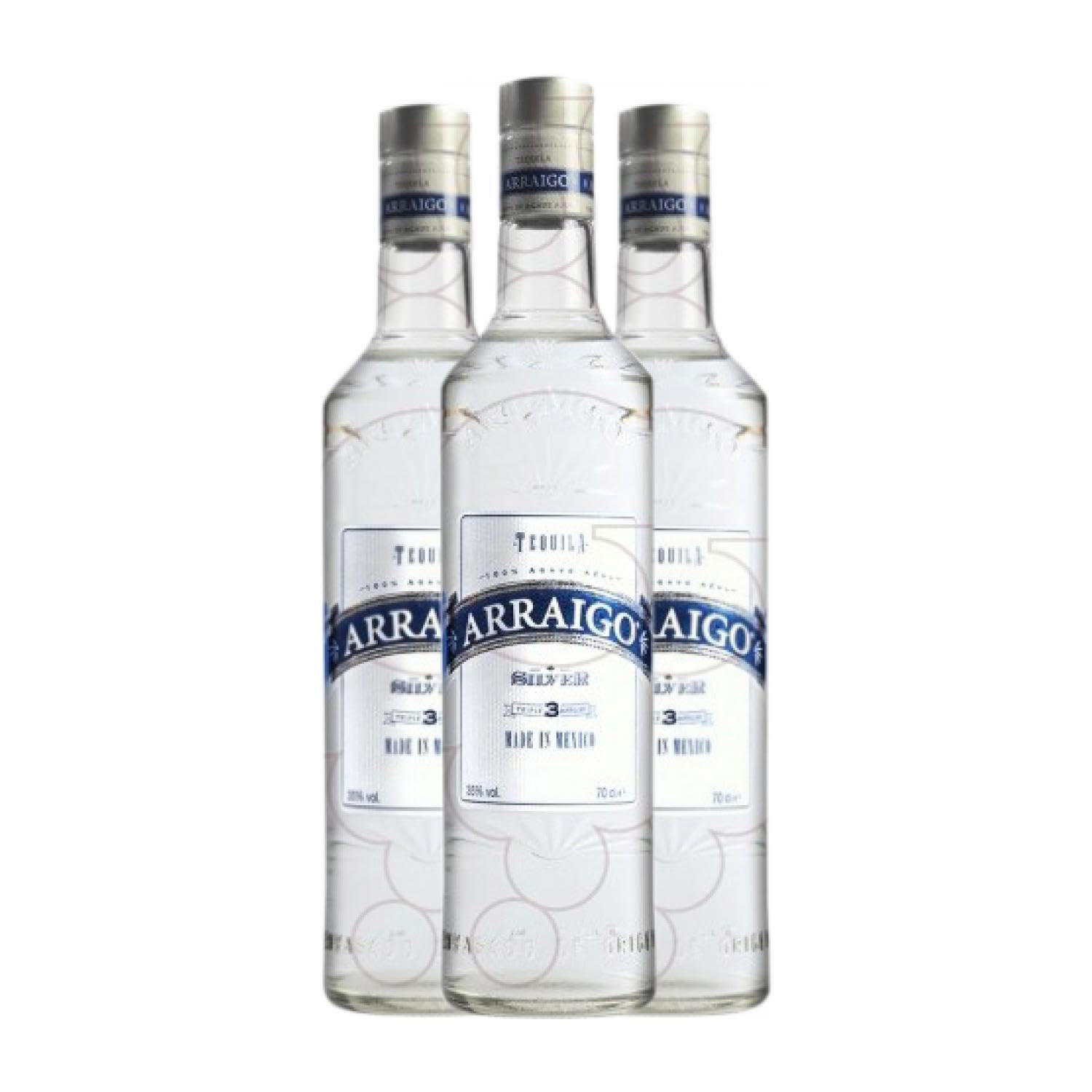 Tequila Arraigo Silver 70 cl (Caja de 3 Botellas de 70 cl)