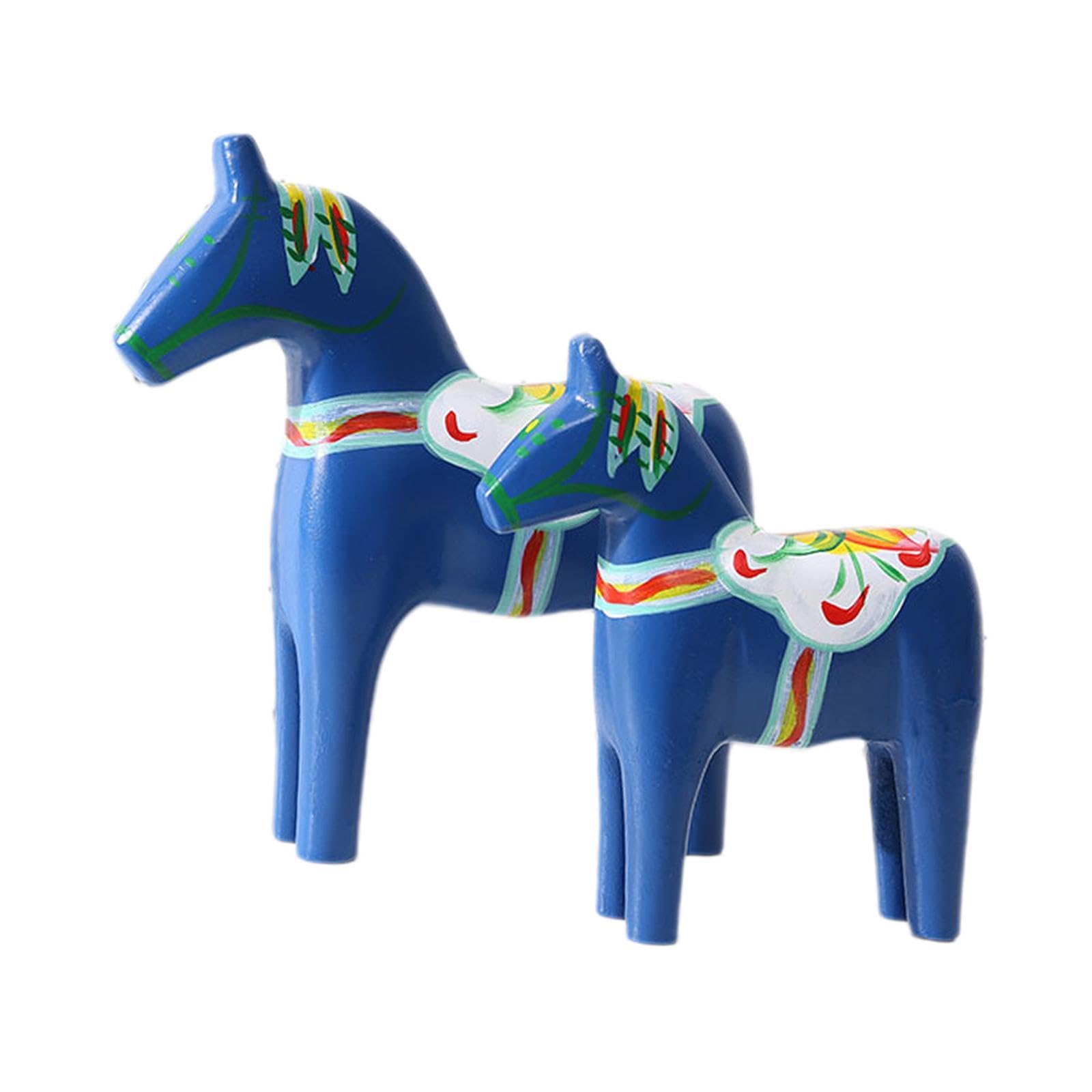 Amazon.co.jp: XLWLLNJ 2x ダーラナの木馬 スウェーデンのダーラナ