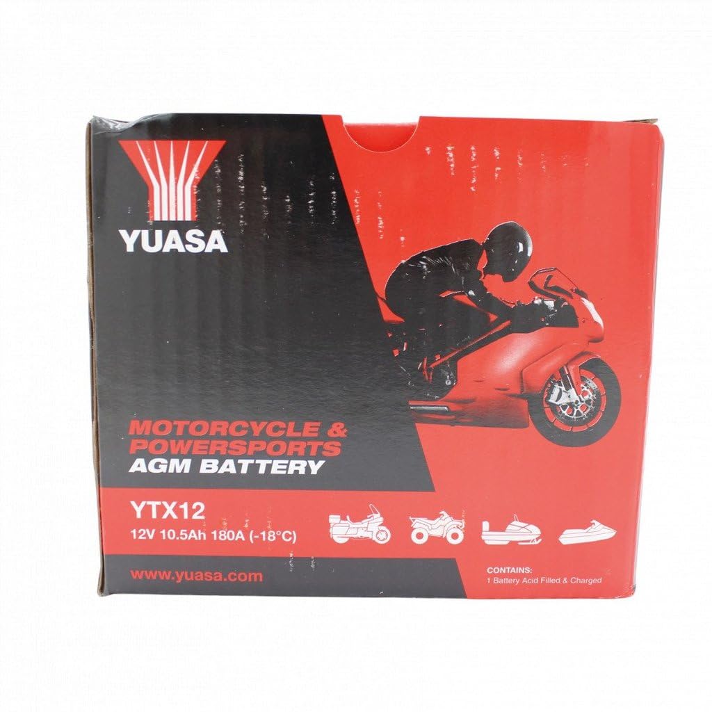 Yuasa YTX12 batteria moto 12V precaricata sigillata