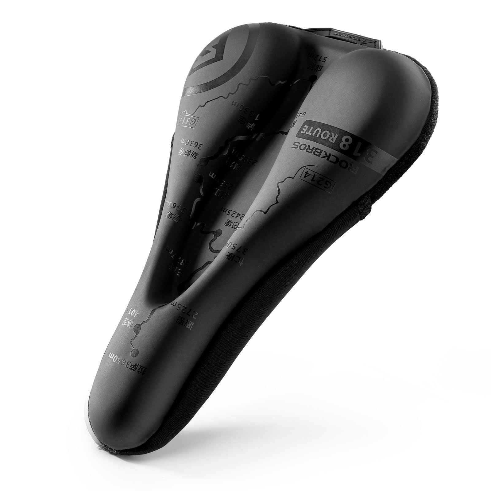 ROCKBROS Coprisella Bici, Coprisella Bici Morbido con Memory Foam e Gel, Copri Sella Ideale per MTB, Bici Gravel e da Corsa, Copertura Impermeabile in Regalo, Accessori da Ciclismo