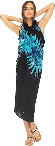 Miniatura 3 de SHU-SHI Pareo de playa para mujer, pareo de palmera con clip de coco