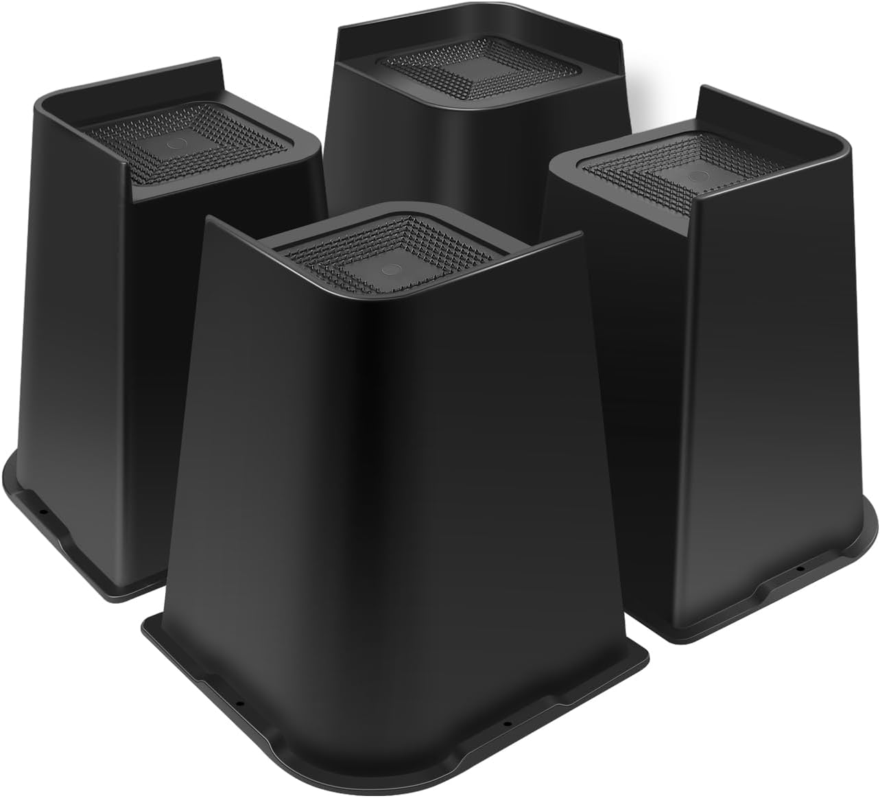 Sunifier Bed Risers 8 inch Heavy Duty, 4 Pack L Shape