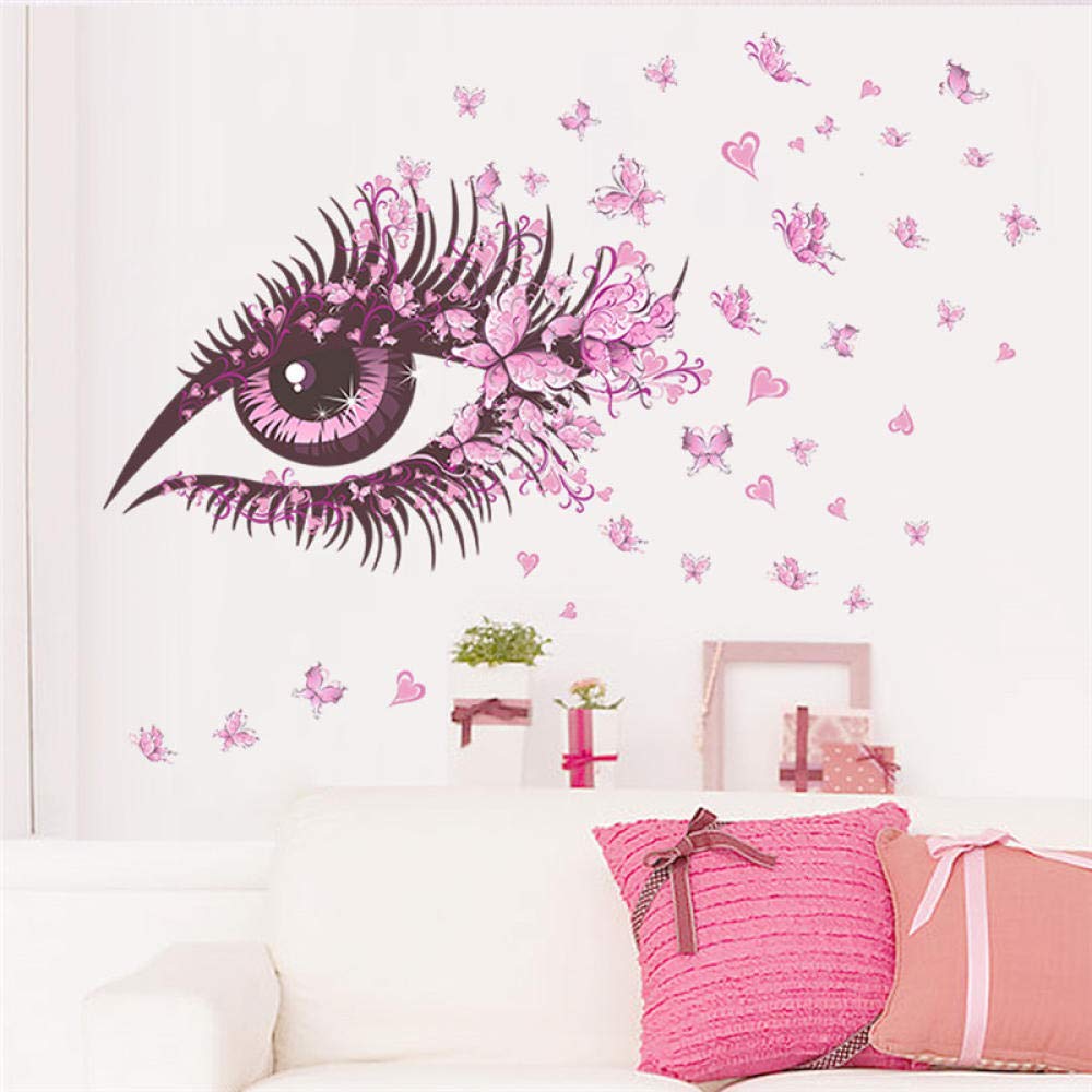 YAABC Charming Fairy Girl Child Room Wall Sticker Room Flower Butterfly Love Applique Bedroom Sofa Decor Wall Art