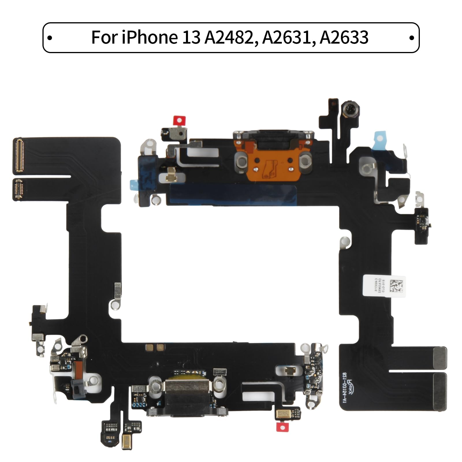 Amazon.co.jp: SRJTEK for iPhone 13 USB 充電ポート交換修理品 ドック