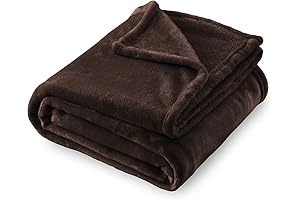 SOCHOW Flannel Fleece Blanket: Ultra-Cozy Warmth in Brown