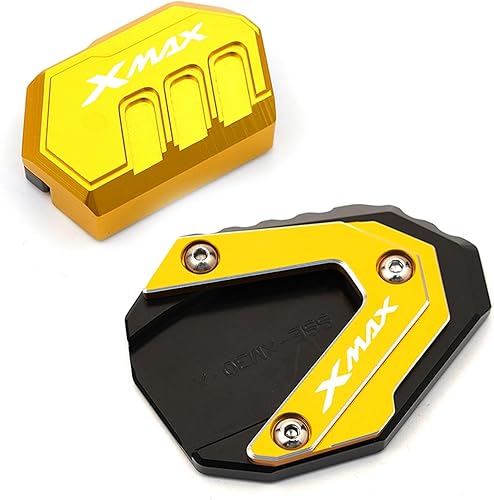 Miniatura 5 de CNC aluminio for Yamaha XMAX300 XMAX125 XMAX250 Xmax 300 125 250 2017-2021 2022 Motorcycle Kickstand Pad Side Stand Plate Column Auxiliary (Color  A