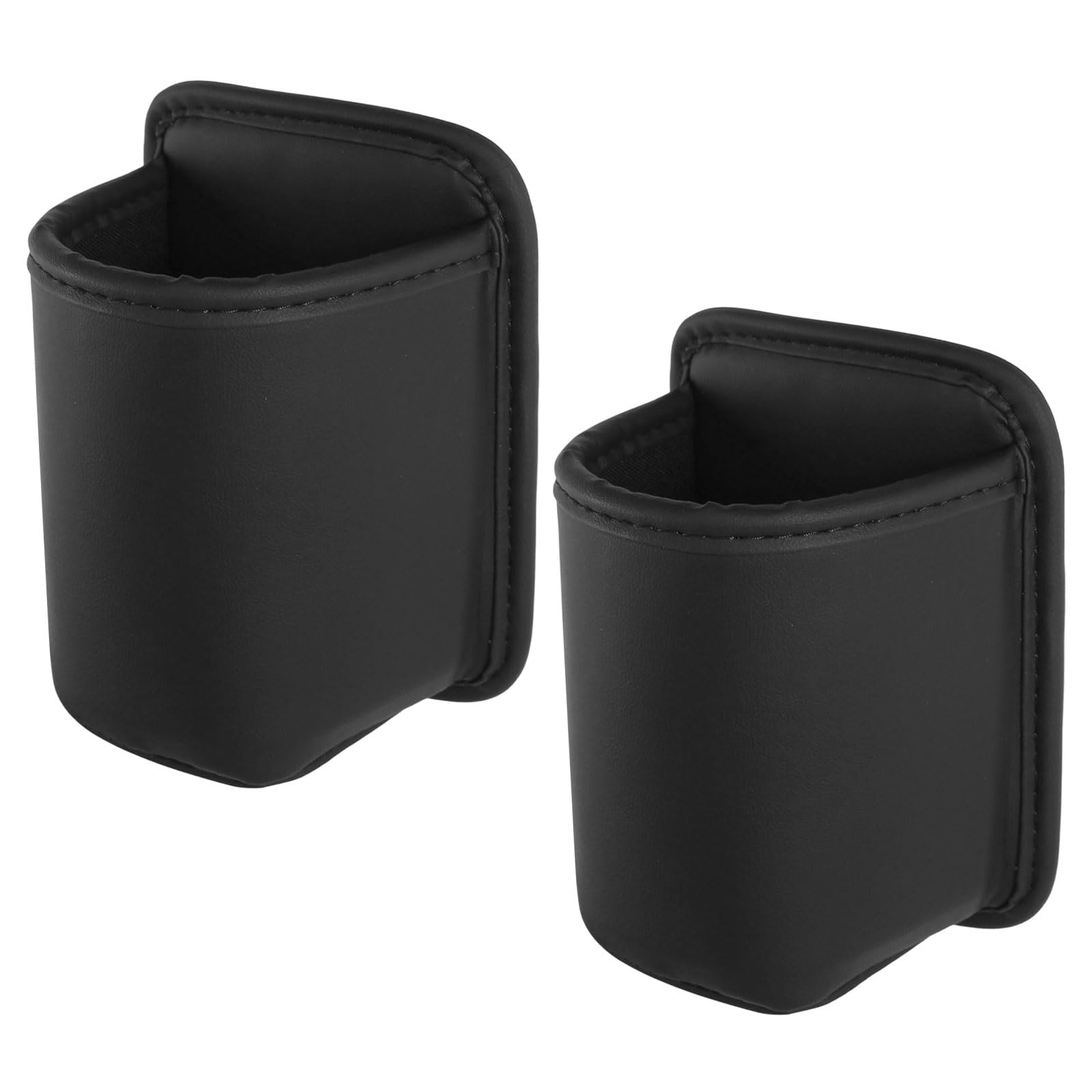 2 Stück Getränkehalter aus Leder für Autotür, Clip On Rücksitz Wasserflasche, Universeller Flaschenhalter für Rücksitz Getränke Water Becher Halter für Wasser Kaffeetassen und Getränke