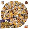 200 calcomanías de Halloween, lindas calcomanías de fantasma de calabaza para adultos y niños, vinilo de Halloween, impermeable, no se repite, palos para decoraciones de Halloween, recuerdos de fiesta