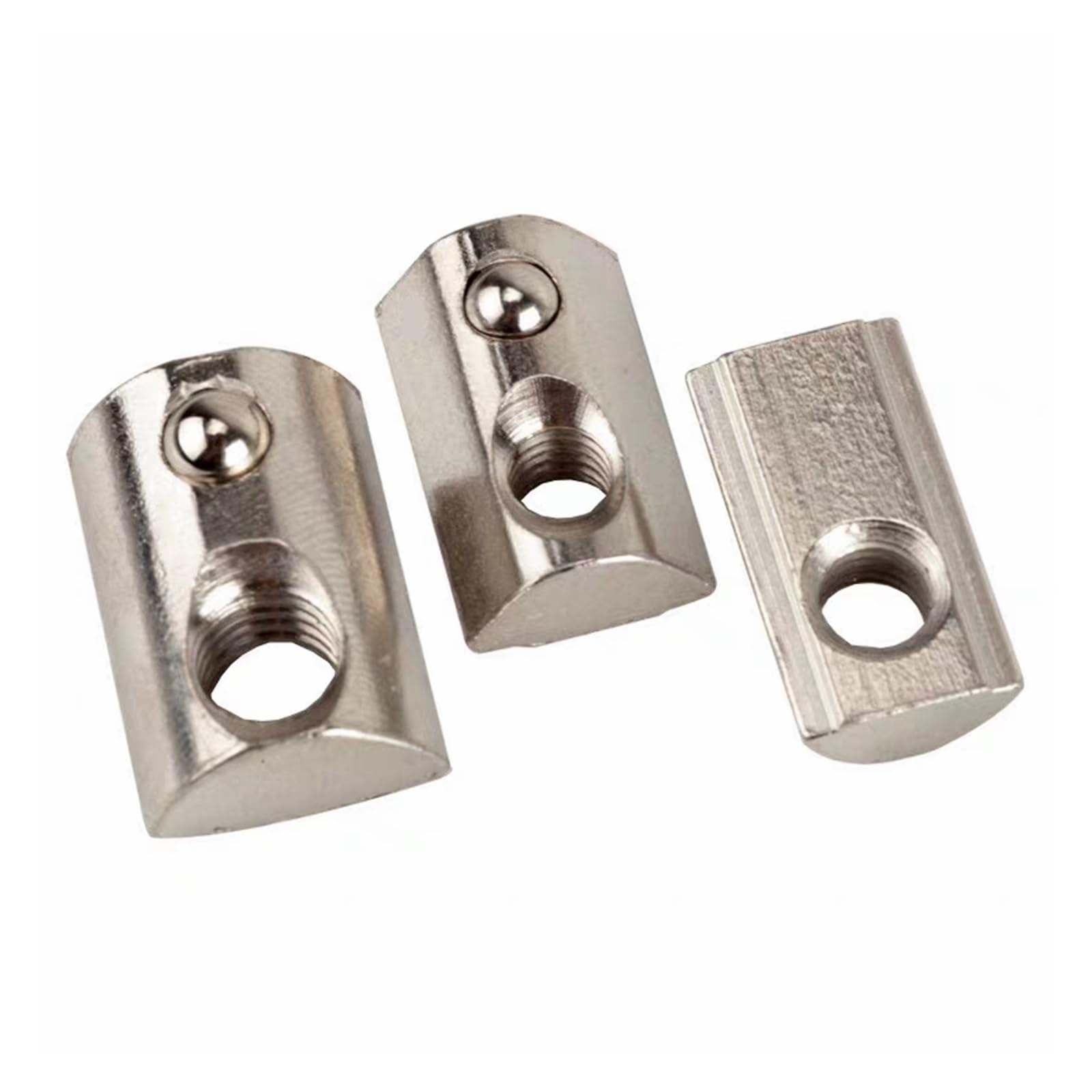 T-Nut-Gleitmuttern, Halbrunde Elastizität Roll-In T-Federmuttern M3-M8 for 2020-4545 Aluminiumprofile Nut(3030-M6-50pcs)