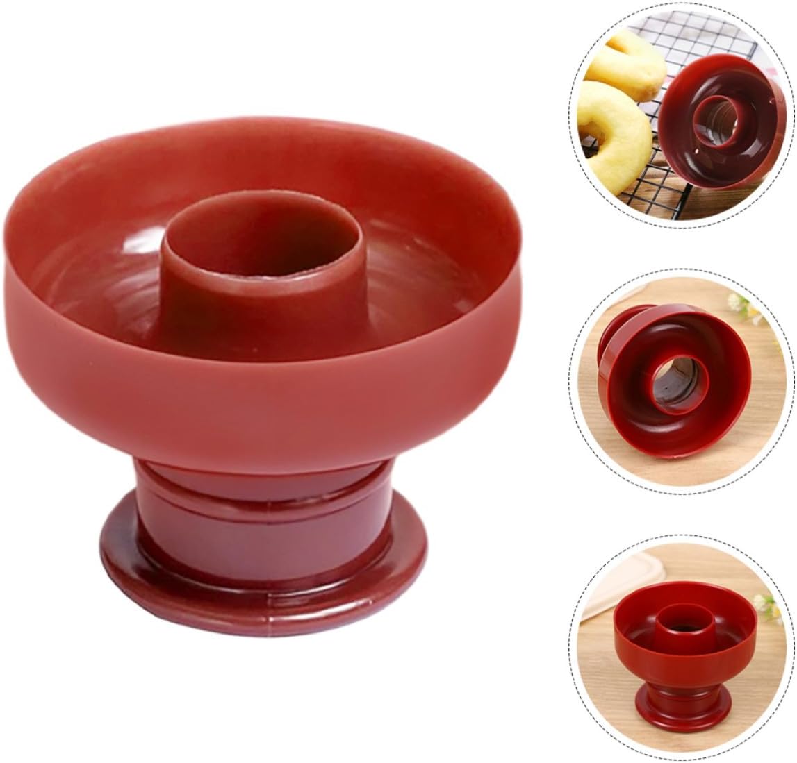 Wakauto Donut Pan Doughnut Forming Mold for Even Baking, Brown PP
