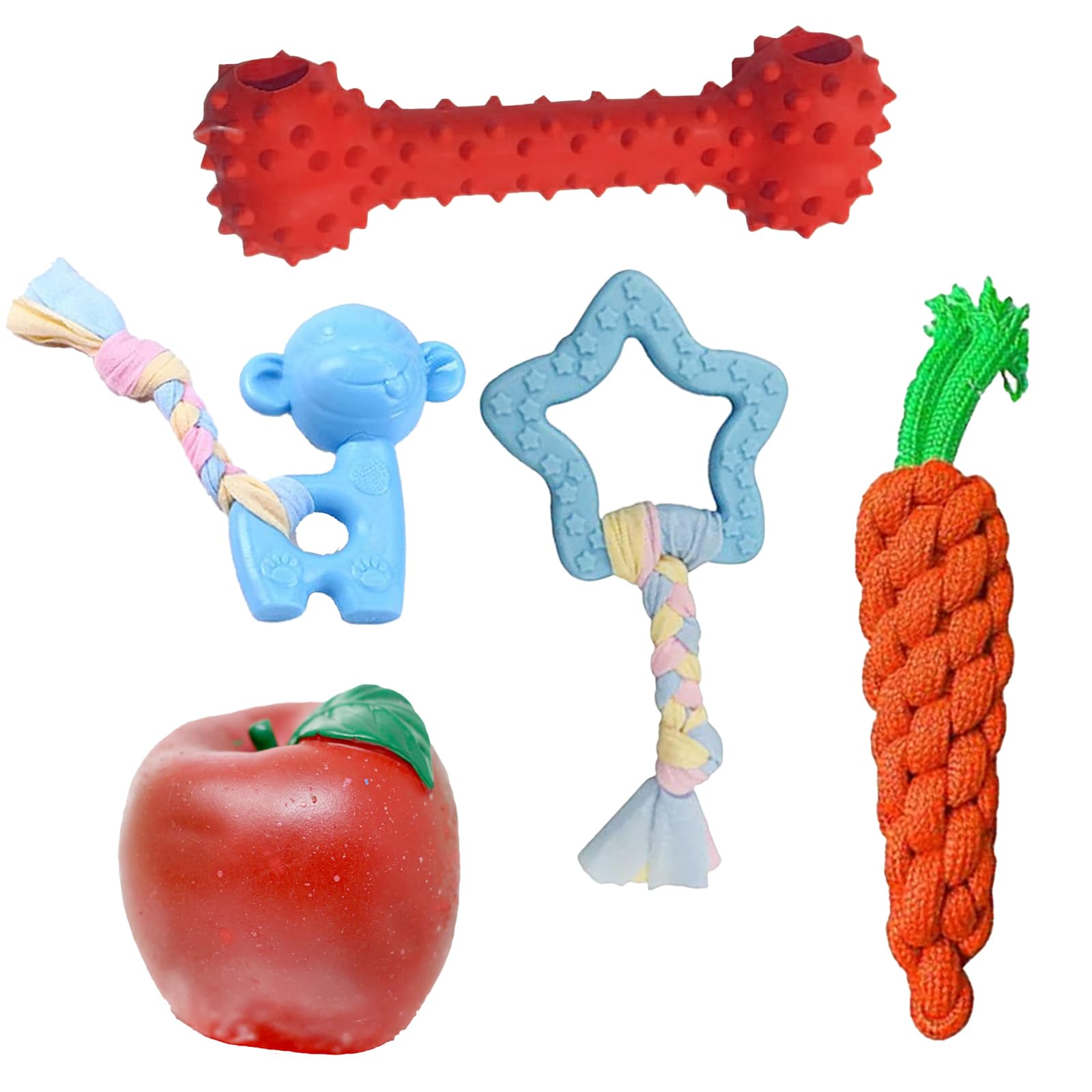 cature Care by Nature Dog Toys,Dog Chew Toy,Rubber Bone Toy,Apple Shape Toy,Carrot Shape Toy,Interactive Dog Toy For Small And Medium Dog Toys Pack Of 5 Color May Very(Combo2) (B0C8DFVPQZ) Amazon Price History, Amazon Price Tracker
