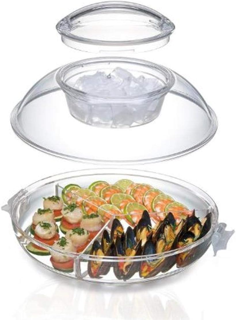 Prodyne ICED Go Appetizer Tray, Clear