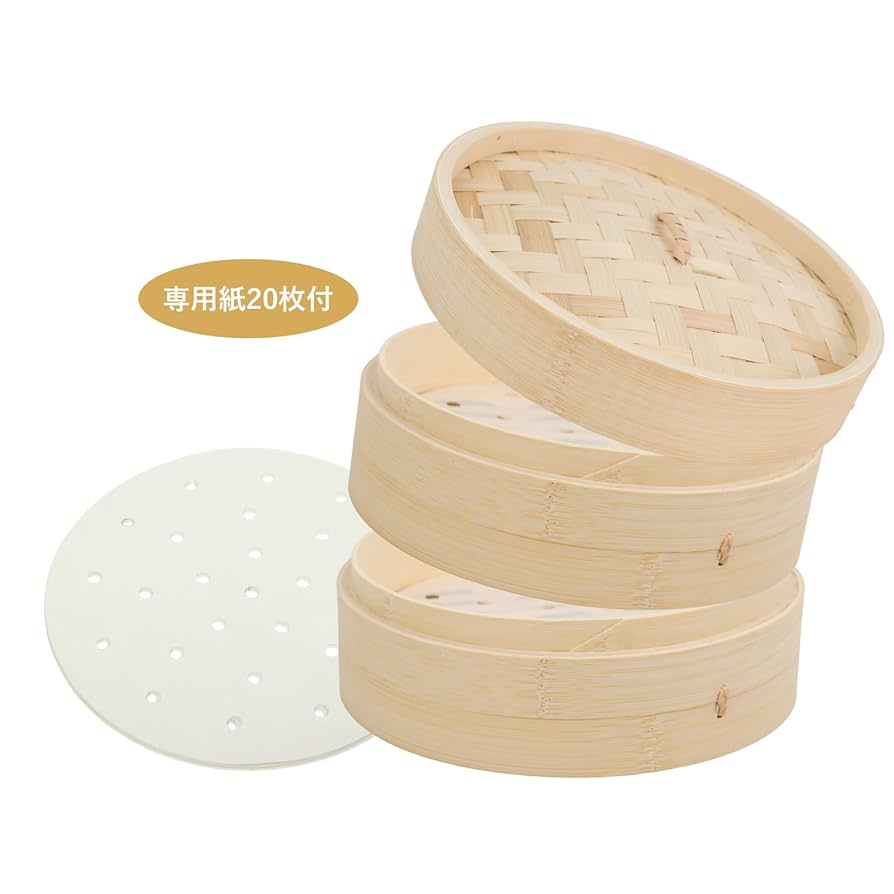 なしろ竹3kgとゼンマイ５kg Amazon | 竹美(TAKEMI） 竹セイロ 本体2個・蓋1個セット 21cm