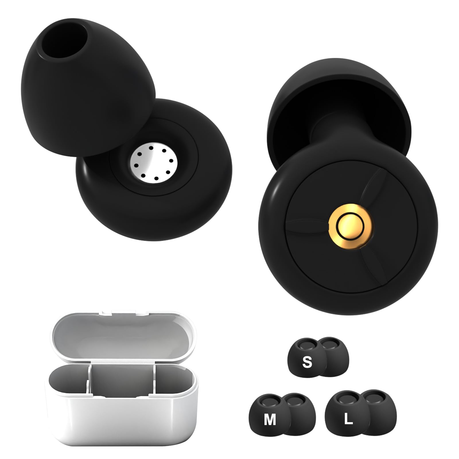 Tappi Per Le Orecchie In Silicone Morbido – 3 Paia Con Custodia E Cordino, Riduzione Rumore SNR 32 DB, Ideali Per Dormire E Viaggiare - 2