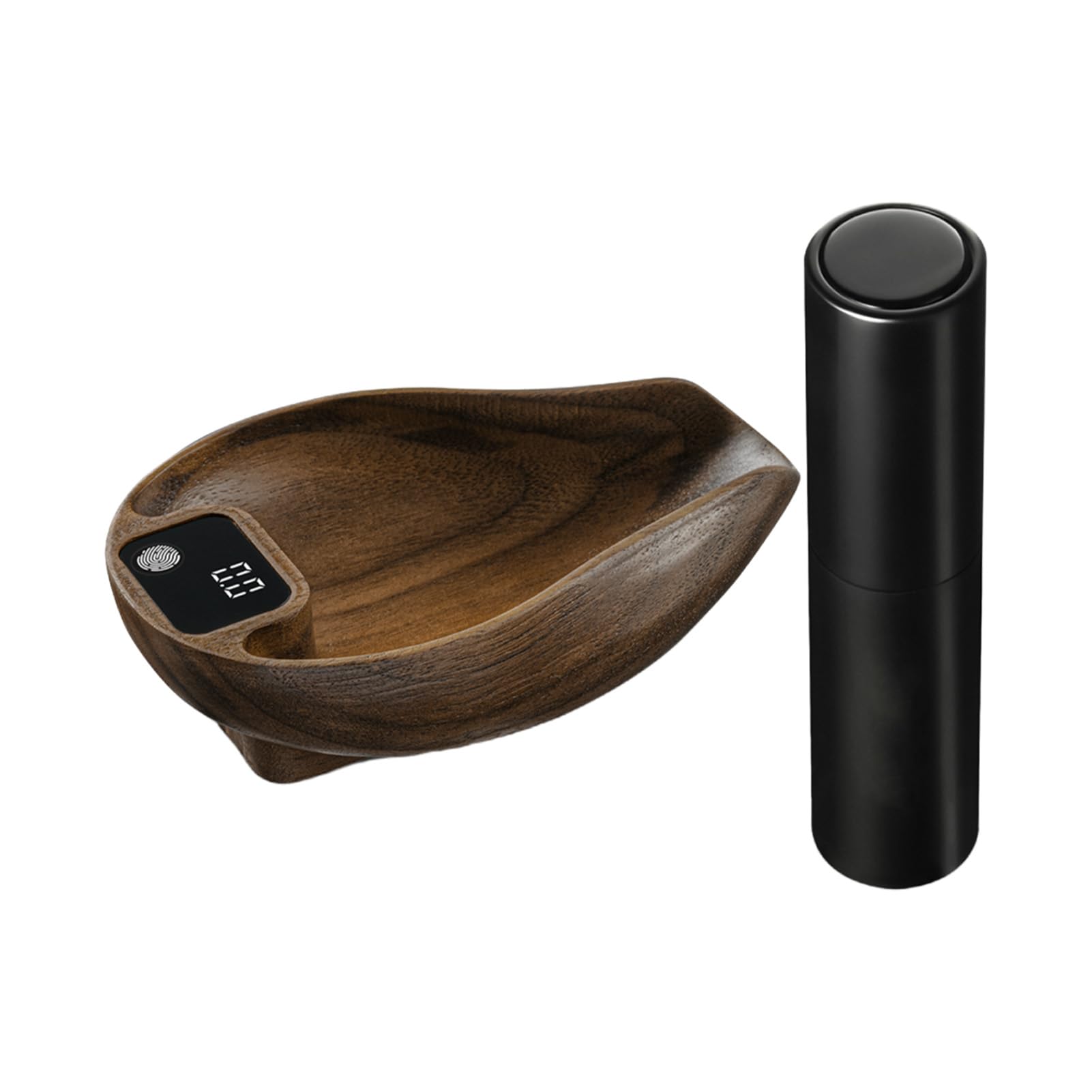 Kit de báscula de granos de café con botella pulverizadora, báscula digital de precisión de 0,1 g para elaboración de cerveza, pantalla LED de alta precisión de 30 g de capacidad,