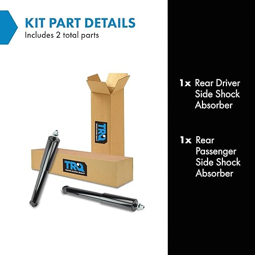 Miniatura 226 de TRQ Juego de amortiguadores traseros compatible con Chevrolet Aveo 2004-2011 Aveo5 2009 Pontiac G3 2007-2011