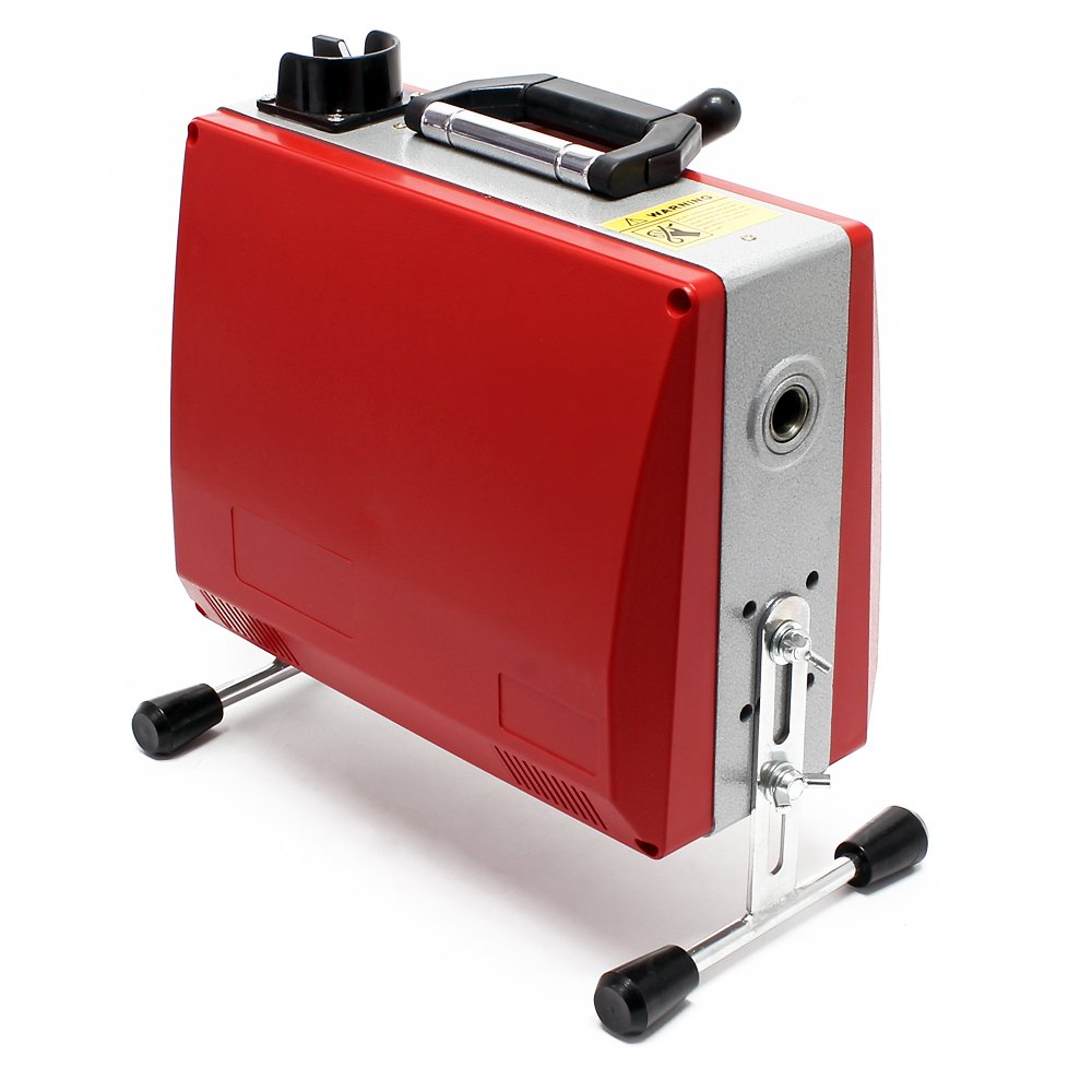 Profi Rohrreinigungsmaschine 390W 400 U/min inkl. 6 Spiralen Ø 16mm & umfangreichem Zubehör