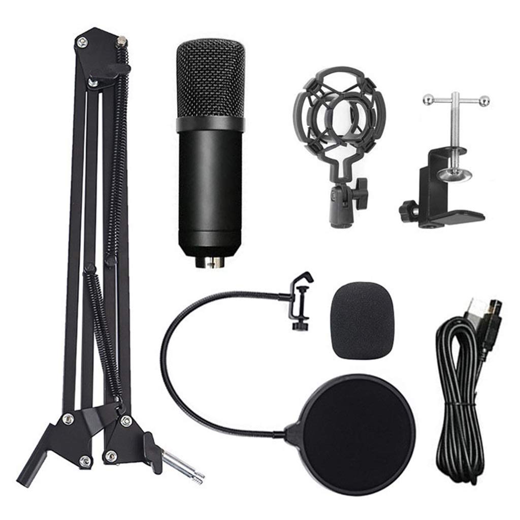 Condenser Microphone Computer USB Port Studio Microphone for pc Sound Card Professional Karaoke Microphones DJ Live Recording