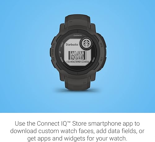 Miniatura 5 de Garmin Instinct 2 Standard Edition, reloj inteligente resistente para exteriores con GPS, grafito, monitor de frecuencia cardíaca, aplicaciones